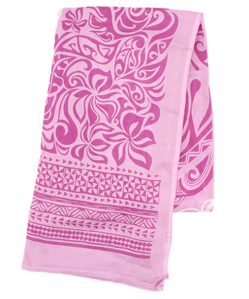 Kahiko(カヒコ)の「【kahiko】ポリネシアントライバルサローン(ストール/ショール・レディース・ブルー/ベージュ/ブラック/グリーン/グレー/ネイビー/パープル・FREE)」の2枚目の写真