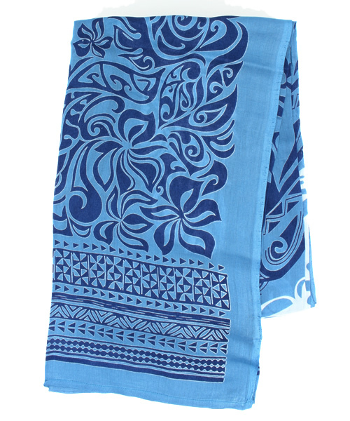 Kahiko(カヒコ)の「【kahiko】ポリネシアントライバルサローン(ストール/ショール・レディース・ブルー/ベージュ/ブラック/グリーン/グレー/ネイビー/パープル・FREE)」の6枚目の写真