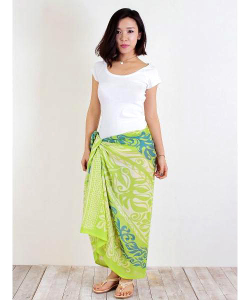 Kahiko(カヒコ)の「【kahiko】ポリネシアントライバルサローン(ストール/ショール・レディース・ブルー/ベージュ/ブラック/グリーン/グレー/ネイビー/パープル・FREE)」の18枚目の写真