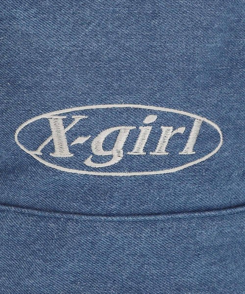 X-girl(エックスガール)の「MINI KNAPSACK(バックパック/リュック・レディース・ブラック/オフホワイト/ライトブルー・ONE SIZE)」の6枚目の写真