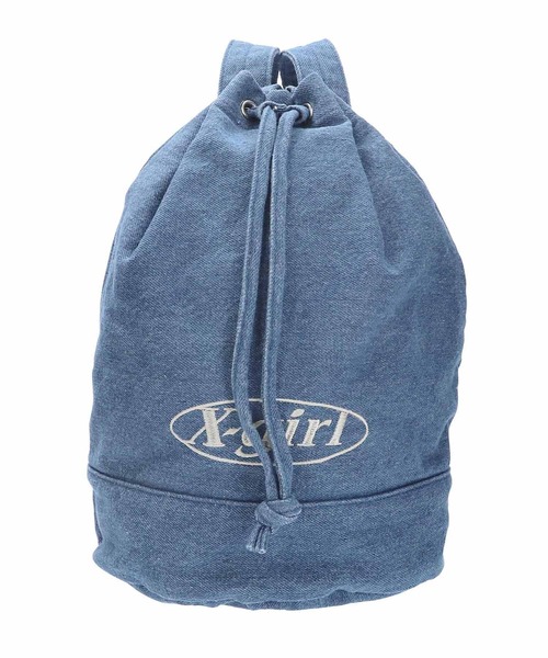 X-girl(エックスガール)の「MINI KNAPSACK(バックパック/リュック・レディース・ブラック/オフホワイト/ライトブルー・ONE SIZE)」の15枚目の写真