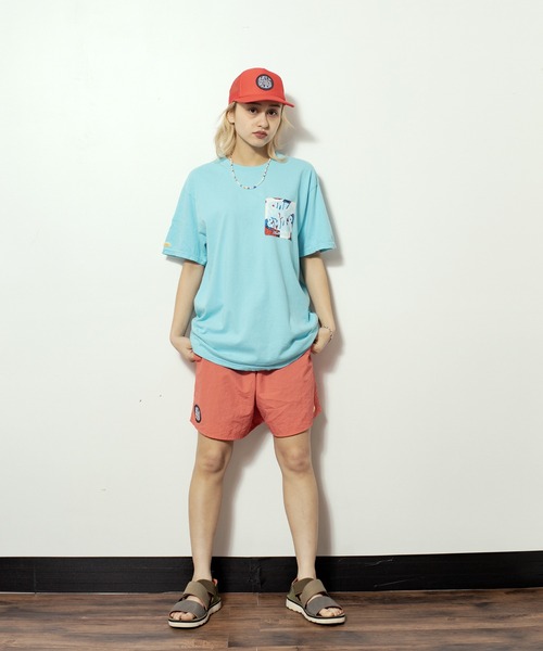 SALT&MUGS(ソルトアンドマグス)の「VINTAGE FABRIC PKT TEE(Tシャツ/カットソー・メンズ・ブルー/オレンジ/ホワイト/イエロー・SMALL/MEDIUM/X-LARGE/LARGE)」の14枚目の写真