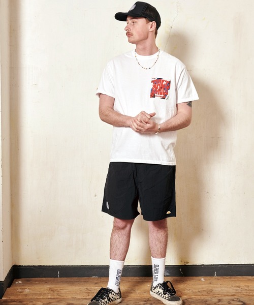 SALT&MUGS(ソルトアンドマグス)の「VINTAGE FABRIC PKT TEE(Tシャツ/カットソー・メンズ・ブルー/オレンジ/ホワイト/イエロー・SMALL/MEDIUM/X-LARGE/LARGE)」の17枚目の写真