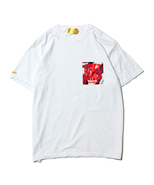 SALT&MUGS(ソルトアンドマグス)の「VINTAGE FABRIC PKT TEE(Tシャツ/カットソー・メンズ・ブルー/オレンジ/ホワイト/イエロー・SMALL/MEDIUM/X-LARGE/LARGE)」の20枚目の写真