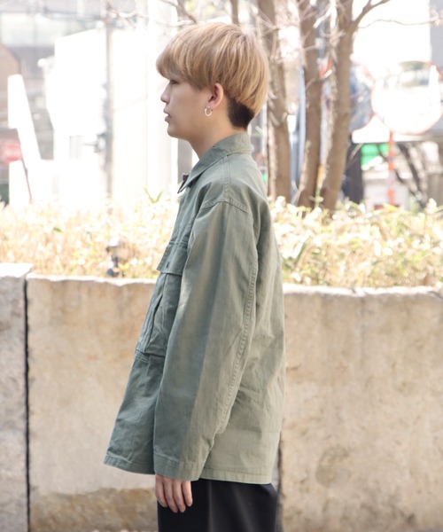 orSlow(オアスロウ)の「orSlow/オアスロウ US ARMY M43 HBT JACKET ミリタリージャケット(ミリタリージャケット・メンズ・グリーン・3/4/2)」の2枚目の写真