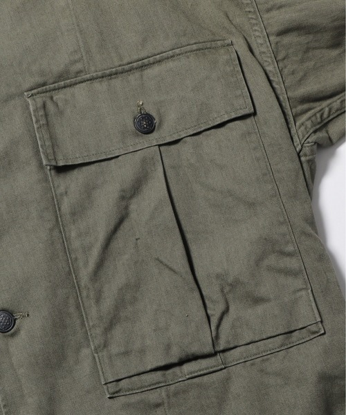 orSlow(オアスロウ)の「orSlow/オアスロウ US ARMY M43 HBT JACKET ミリタリージャケット(ミリタリージャケット・メンズ・グリーン・3/4/2)」の6枚目の写真