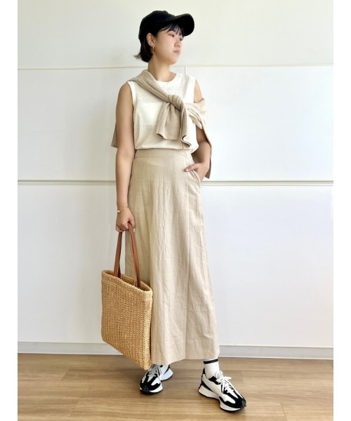 AP STUDIO リネンノースリーブニット ¥23,100 セール】リネンブレンドノースリーブニット（ニット/セーター