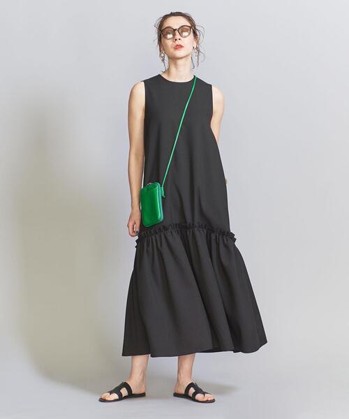 リネンライク ティアードワンピース ビューティーアンドユース BEAUTY&YOUTH UNITED ARROWS（ビューティーアンドユース