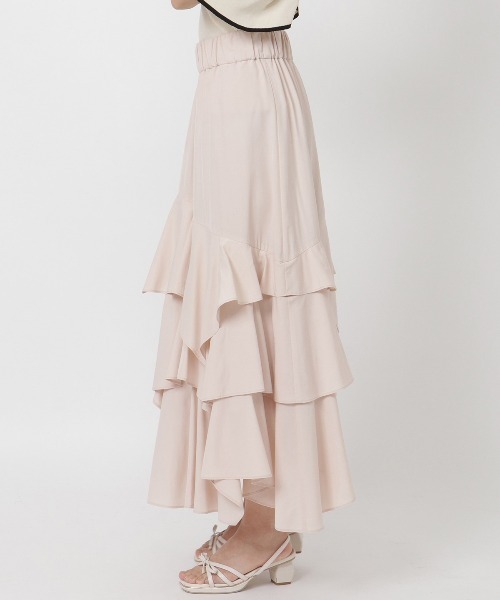 WILLSELECTION（ウィルセレクション）の「ティアードロングスカート（スカート・レディース・ピンク/グリーン/ブラック・MEDIUM）」の6枚目の写真