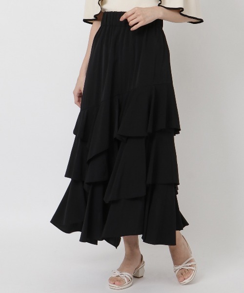 WILLSELECTION（ウィルセレクション）の「ティアードロングスカート（スカート・レディース・ピンク/グリーン/ブラック・MEDIUM）」の15枚目の写真