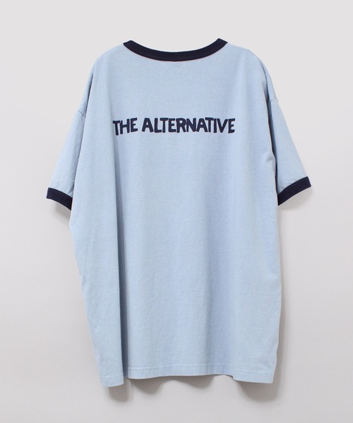 RNA（アールエヌエー）の「M2063 ＳＥＬＦＨＯＯＤリンガーＢＩＧ　Ｔ（Tシャツ/カットソー・レディース・ライトブルー/ホワイト/スミクロ・MEDIUM）」の6枚目の写真