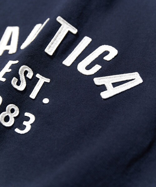 NAUTICA（ノーティカ）の「NAUTICA/ノーティカ Felt Pach Arch Logo S/S/フェルト パッチ アーチロゴ ショートスリーブTシャツ（Tシャツ/カットソー・メンズ・グリーン/ネイビー/ライトグレー/ブラウン/ホワイト・LARGE/X-LARGE/MEDIUM/SMALL）」の8枚目の写真