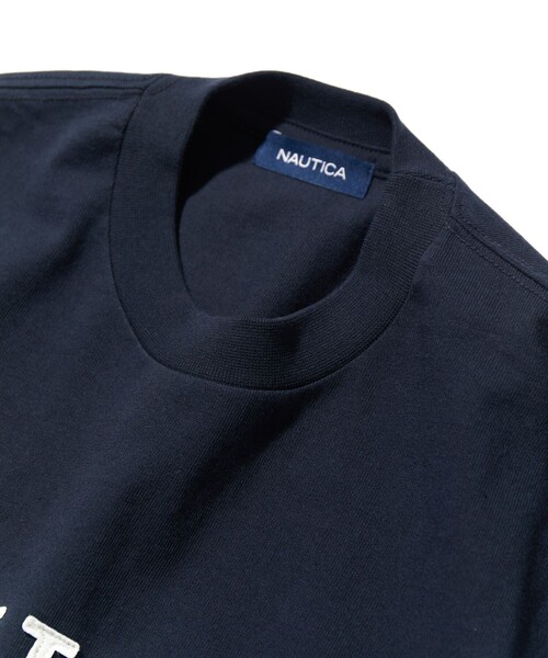 NAUTICA（ノーティカ）の「NAUTICA/ノーティカ Felt Pach Arch Logo S/S/フェルト パッチ アーチロゴ ショートスリーブTシャツ（Tシャツ/カットソー・メンズ・グリーン/ネイビー/ライトグレー/ブラウン/ホワイト・LARGE/X-LARGE/MEDIUM/SMALL）」の9枚目の写真