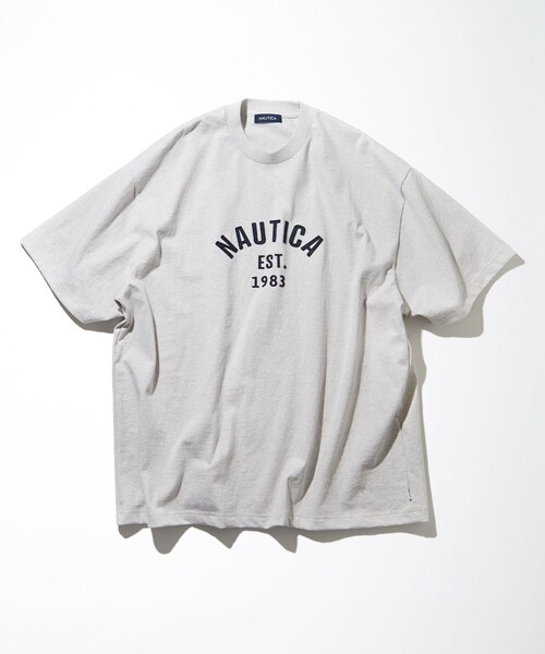 NAUTICA（ノーティカ）の「NAUTICA/ノーティカ Felt Pach Arch Logo S/S/フェルト パッチ アーチロゴ ショートスリーブTシャツ（Tシャツ/カットソー・メンズ・グリーン/ネイビー/ライトグレー/ブラウン/ホワイト・LARGE/X-LARGE/MEDIUM/SMALL）」の13枚目の写真