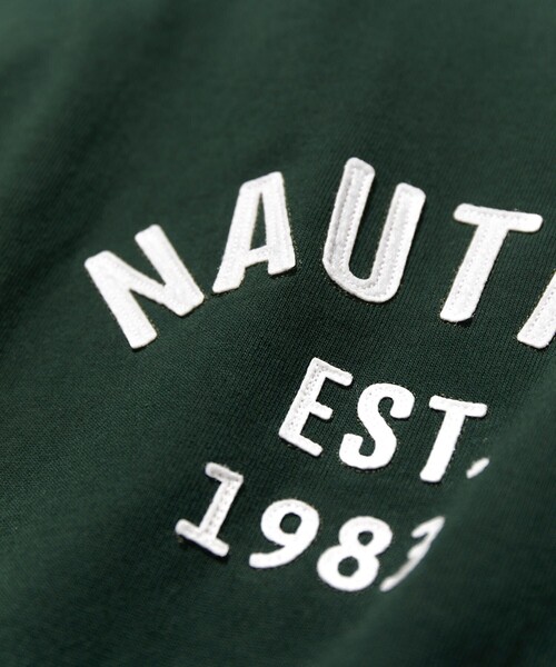 NAUTICA（ノーティカ）の「NAUTICA/ノーティカ Felt Pach Arch Logo S/S/フェルト パッチ アーチロゴ ショートスリーブTシャツ（Tシャツ/カットソー・メンズ・グリーン/ネイビー/ライトグレー/ブラウン/ホワイト・LARGE/X-LARGE/MEDIUM/SMALL）」の18枚目の写真