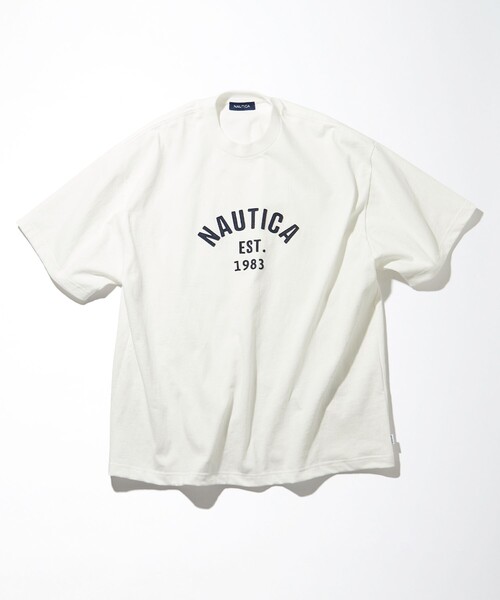 NAUTICA（ノーティカ）の「NAUTICA/ノーティカ Felt Pach Arch Logo S/S/フェルト パッチ アーチロゴ ショートスリーブTシャツ（Tシャツ/カットソー・メンズ・グリーン/ネイビー/ライトグレー/ブラウン/ホワイト・LARGE/X-LARGE/MEDIUM/SMALL）」の21枚目の写真