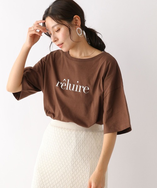 LEPSIM(レプシィム)の「アソートプリントT 177185(Tシャツ/カットソー・レディース・ホワイト×ブラック/ブラウン/ライトブルー/オフホワイト・FREE)」の4枚目の写真