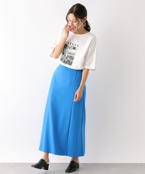 LEPSIM(レプシィム)の「アソートプリントT 177185(Tシャツ/カットソー・レディース・ホワイト×ブラック/ブラウン/ライトブルー/オフホワイト・FREE)」の21枚目の写真