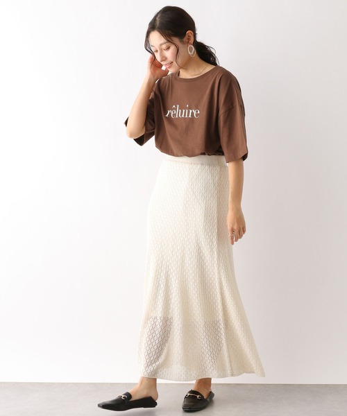 LEPSIM(レプシィム)の「アソートプリントT 177185(Tシャツ/カットソー・レディース・ホワイト×ブラック/ブラウン/ライトブルー/オフホワイト・FREE)」の18枚目の写真