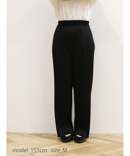 CRAFT STANDARD BOUTIQUE(クラフトスタンダードブティック)の「プリーツイージーパンツ(その他パンツ・レディース・マスタード/ブラック・M/L)」の12枚目の写真