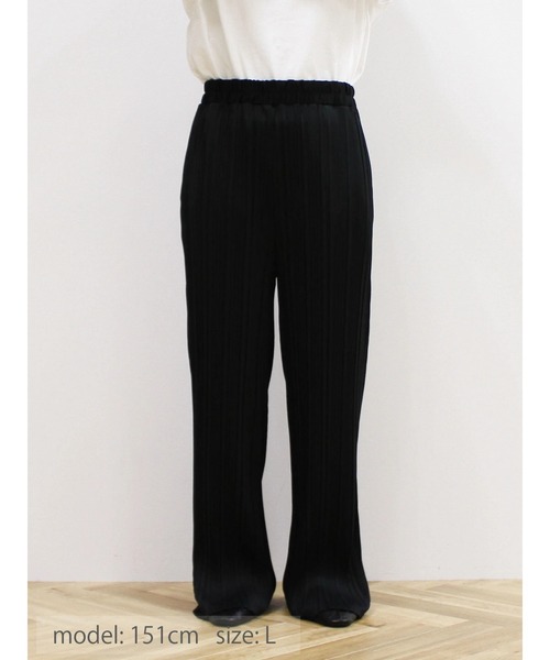 CRAFT STANDARD BOUTIQUE(クラフトスタンダードブティック)の「プリーツイージーパンツ(その他パンツ・レディース・マスタード/ブラック・M/L)」の18枚目の写真