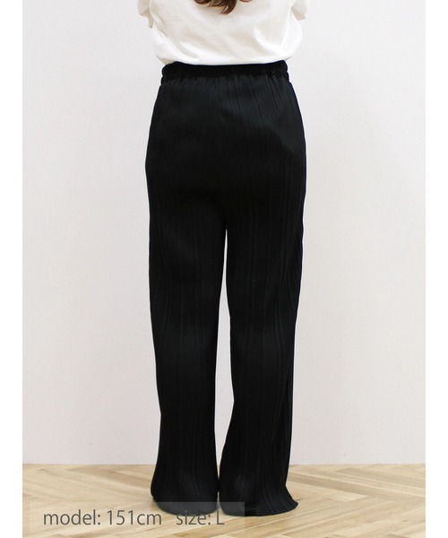 CRAFT STANDARD BOUTIQUE(クラフトスタンダードブティック)の「プリーツイージーパンツ(その他パンツ・レディース・マスタード/ブラック・M/L)」の20枚目の写真