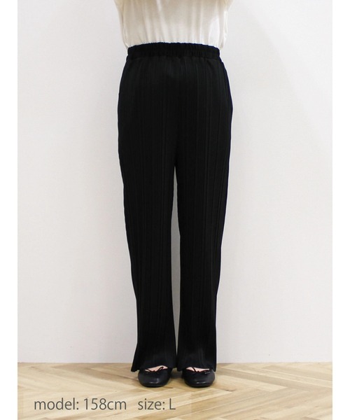 CRAFT STANDARD BOUTIQUE(クラフトスタンダードブティック)の「プリーツイージーパンツ(その他パンツ・レディース・マスタード/ブラック・M/L)」の21枚目の写真
