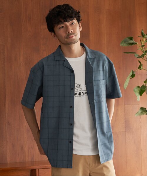 ikka(イッカ)の「【セットアップ対応】Reflax リラックスオープンカラーシャツ(シャツ/ブラウス・メンズ・ベージュ/ブラウン/オリーブ/ブルー/ダークネイビー・S/M/XL/L)」の7枚目の写真