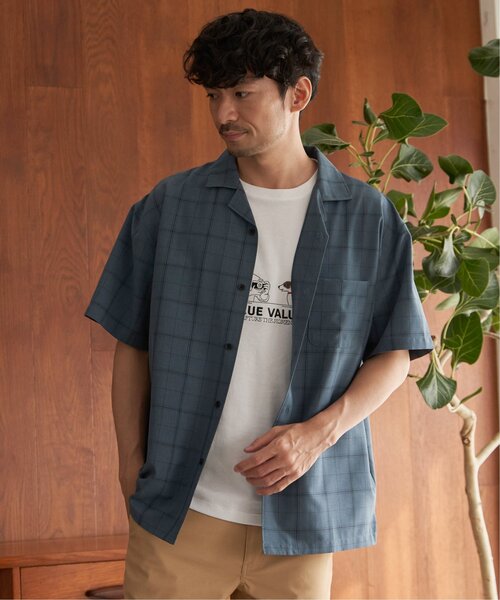 ikka(イッカ)の「【セットアップ対応】Reflax リラックスオープンカラーシャツ(シャツ/ブラウス・メンズ・ベージュ/ブラウン/オリーブ/ブルー/ダークネイビー・S/M/XL/L)」の8枚目の写真