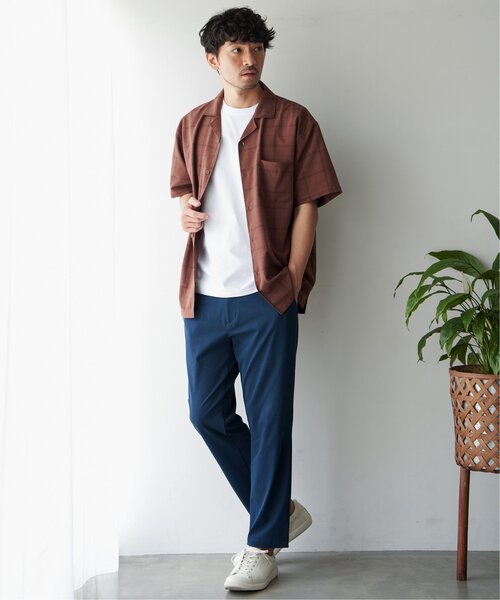 ikka(イッカ)の「【セットアップ対応】Reflax リラックスオープンカラーシャツ(シャツ/ブラウス・メンズ・ベージュ/ブラウン/オリーブ/ブルー/ダークネイビー・S/M/XL/L)」の13枚目の写真