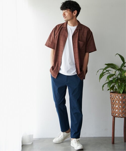 ikka(イッカ)の「【セットアップ対応】Reflax リラックスオープンカラーシャツ(シャツ/ブラウス・メンズ・ベージュ/ブラウン/オリーブ/ブルー/ダークネイビー・S/M/XL/L)」の14枚目の写真