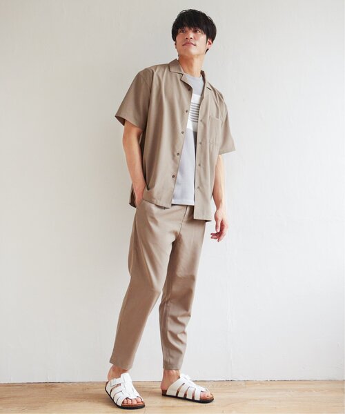 ikka(イッカ)の「【セットアップ対応】Reflax リラックスオープンカラーシャツ(シャツ/ブラウス・メンズ・ベージュ/ブラウン/オリーブ/ブルー/ダークネイビー・S/M/XL/L)」の22枚目の写真