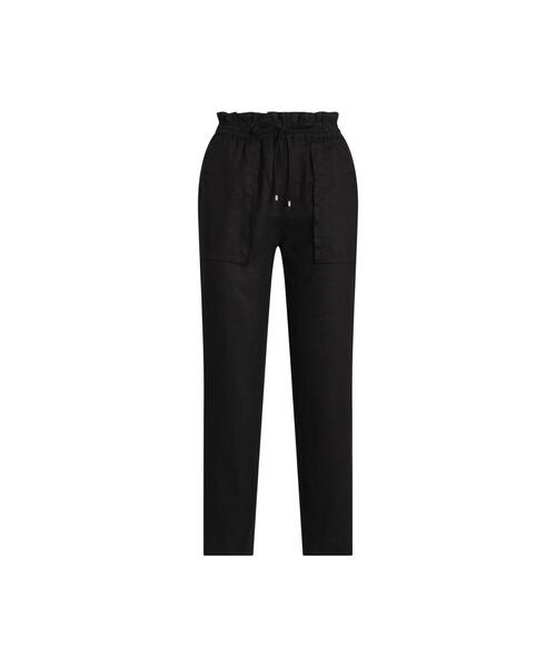 LAUREN RALPH LAUREN（ローレン ラルフ ローレン）の「リネン アンクル パンツ（その他パンツ・レディース・ブラック系1・4/0/2/6/00）」の2枚目の写真