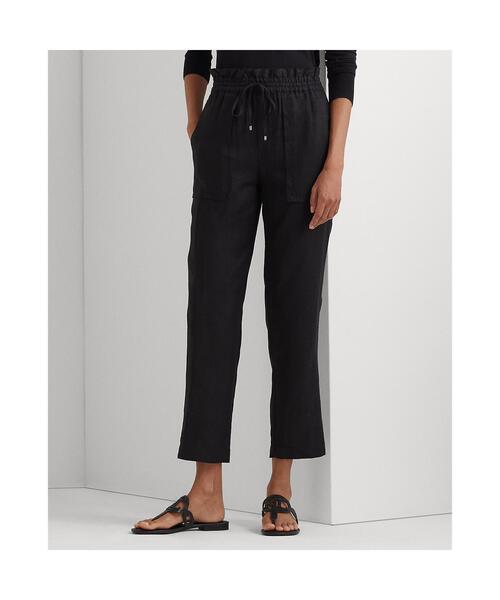 LAUREN RALPH LAUREN（ローレン ラルフ ローレン）の「リネン アンクル パンツ（その他パンツ・レディース・ブラック系1・4/0/2/6/00）」の3枚目の写真