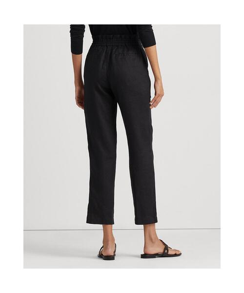 LAUREN RALPH LAUREN（ローレン ラルフ ローレン）の「リネン アンクル パンツ（その他パンツ・レディース・ブラック系1・4/0/2/6/00）」の4枚目の写真