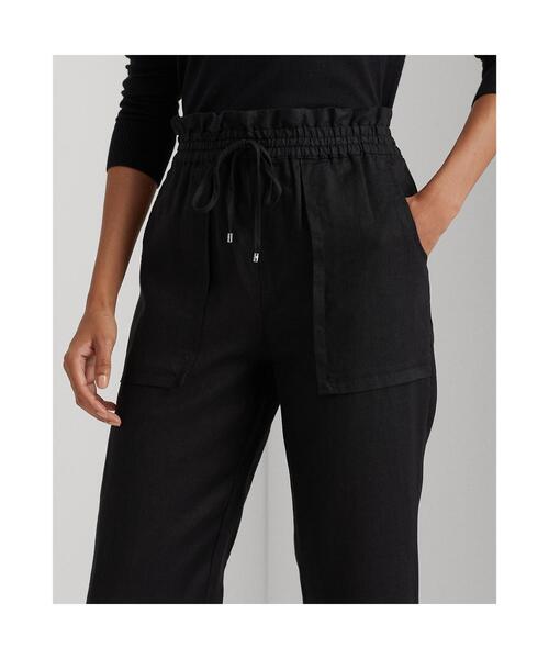 LAUREN RALPH LAUREN（ローレン ラルフ ローレン）の「リネン アンクル パンツ（その他パンツ・レディース・ブラック系1・4/0/2/6/00）」の5枚目の写真