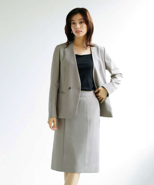 【セール】【洗濯機で洗える】ウォッシャブル＆マルチストレッチ・タイトスカート（スカート）｜WHITE JOOLA（ホワイトジョーラ）