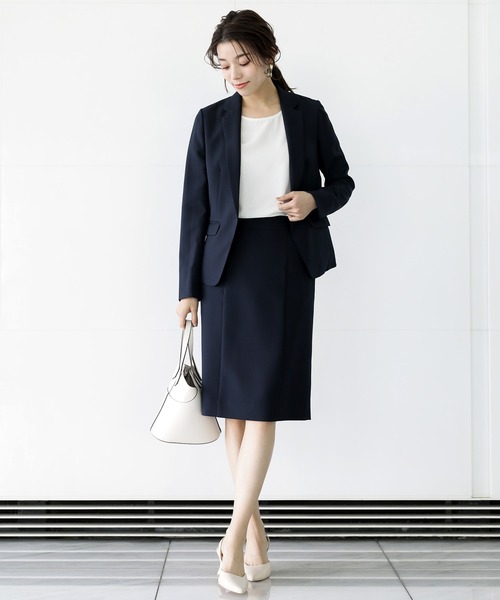 【セール】【洗濯機で洗える】ウォッシャブル＆マルチストレッチ・タイトスカート（スカート）｜WHITE JOOLA（ホワイトジョーラ）