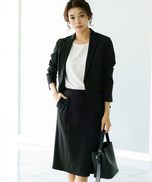 【セール】【洗濯機で洗える】ウォッシャブル＆マルチストレッチ・タイトスカート（スカート）｜WHITE JOOLA（ホワイトジョーラ）