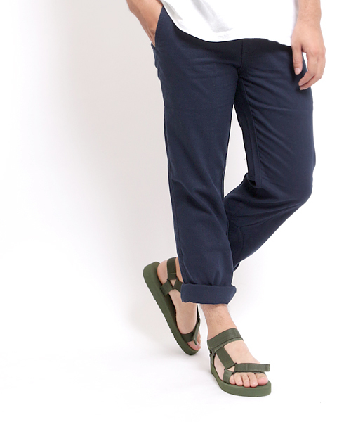 GIORDANO（ジョルダーノ）の「[GIORDANO]リネンロングパンツ（その他パンツ・メンズ・ブラック/ベージュ/ネイビー・32inch/33inch/30inch）」の3枚目の写真