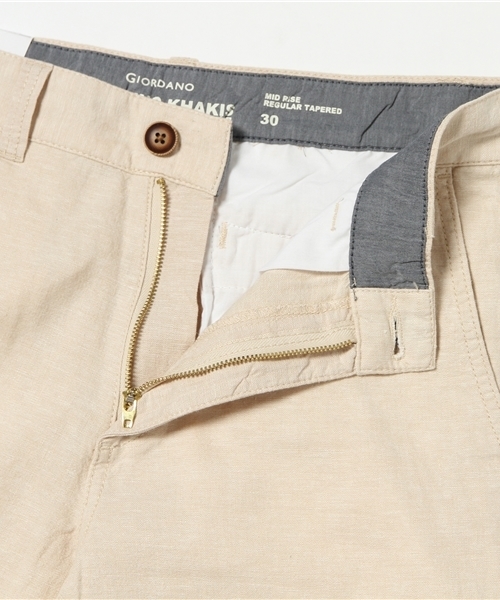 GIORDANO（ジョルダーノ）の「[GIORDANO]リネンロングパンツ（その他パンツ・メンズ・ブラック/ベージュ/ネイビー・32inch/33inch/30inch）」の9枚目の写真