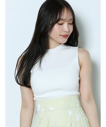 MERCURYDUO | 2WAYノースリコンパクトニット(ニット/セーター)