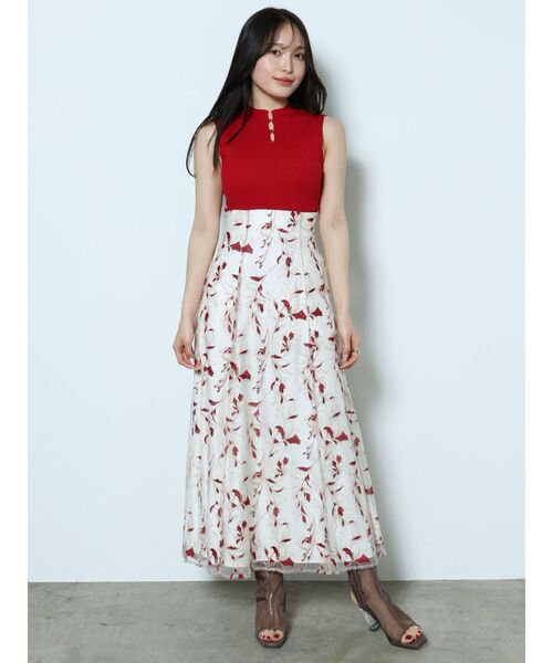 MERCURYDUO（マーキュリーデュオ）の「2WAYノースリコンパクトニット（ニット/セーター・レディース・ラベンダー/オフホワイト/ブラック/レッド・FREE）」の17枚目の写真