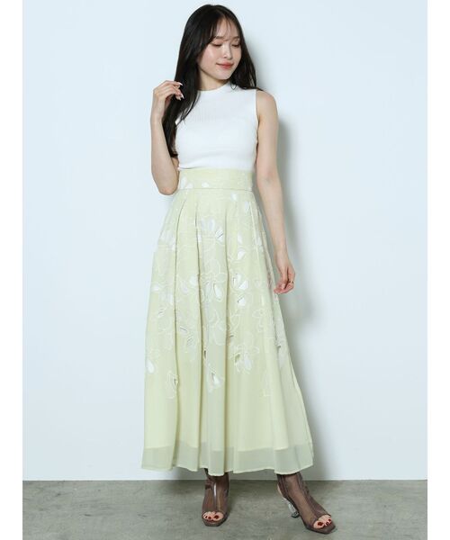 MERCURYDUO（マーキュリーデュオ）の「2WAYノースリコンパクトニット（ニット/セーター・レディース・ラベンダー/オフホワイト/ブラック/レッド・FREE）」の11枚目の写真