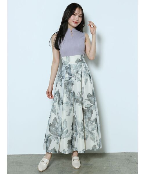 MERCURYDUO（マーキュリーデュオ）の「2WAYノースリコンパクトニット（ニット/セーター・レディース・ラベンダー/オフホワイト/ブラック/レッド・FREE）」の15枚目の写真