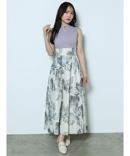 MERCURYDUO（マーキュリーデュオ）の「2WAYノースリコンパクトニット（ニット/セーター・レディース・ラベンダー/オフホワイト/ブラック/レッド・FREE）」の18枚目の写真