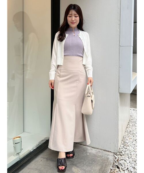 MERCURYDUO（マーキュリーデュオ）の「2WAYノースリコンパクトニット（ニット/セーター・レディース・ラベンダー/オフホワイト/ブラック/レッド・FREE）」の12枚目の写真