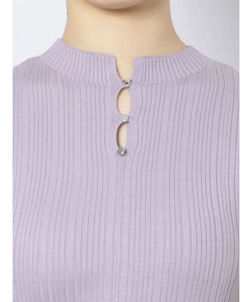 MERCURYDUO（マーキュリーデュオ）の「2WAYノースリコンパクトニット（ニット/セーター・レディース・ラベンダー/オフホワイト/ブラック/レッド・FREE）」の19枚目の写真