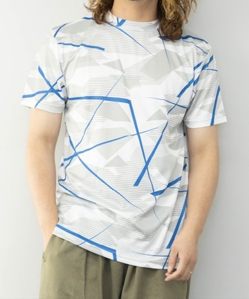 STYLEBLOCK(スタイルブロック)の「吸汗速乾総柄プリント半袖Tシャツ(Tシャツ/カットソー・メンズ・チャコール/ネイビー/ブラック/グレー・L/M/LL)」の3枚目の写真