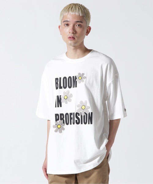 BEAVER（ビーバー）の「B omnivore/ビーオムニボー　FLOWER TEE 16/S オープンエンド天竺 Tシャツ（Tシャツ/カットソー・メンズ・ブラック/ホワイト/ピンク・L/M）」の11枚目の写真